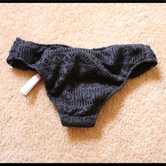 *Top Sold* VS Lace Crochet Black Push-up Bikini - Picture 5 of 5